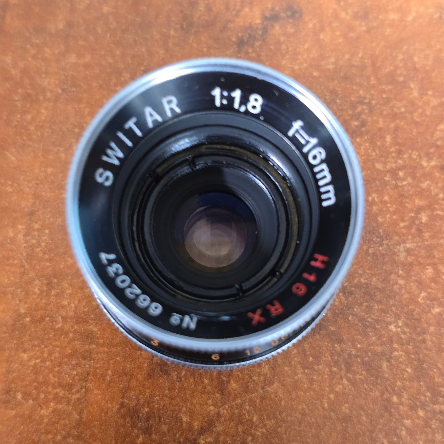 Switar 16mm f1.8 H16RX C-Mount Lens S# 662037