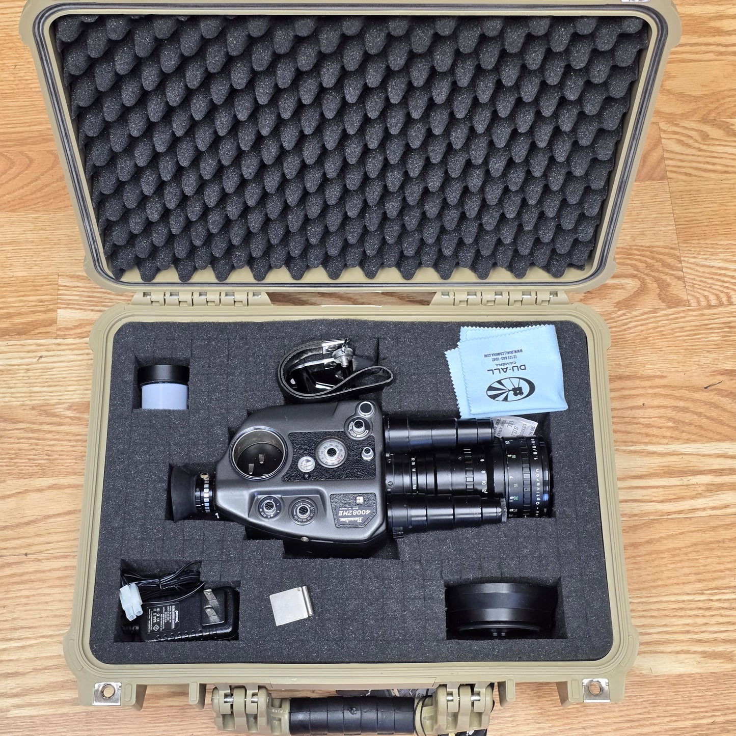 Beaulieu 4008 ZM2 Super 8mm Camera S# 918369 with Beaulieu-Optivaron Schneider-Kreuznach 6-66mm T1.8 Powered Zoom Lens S# 12292368