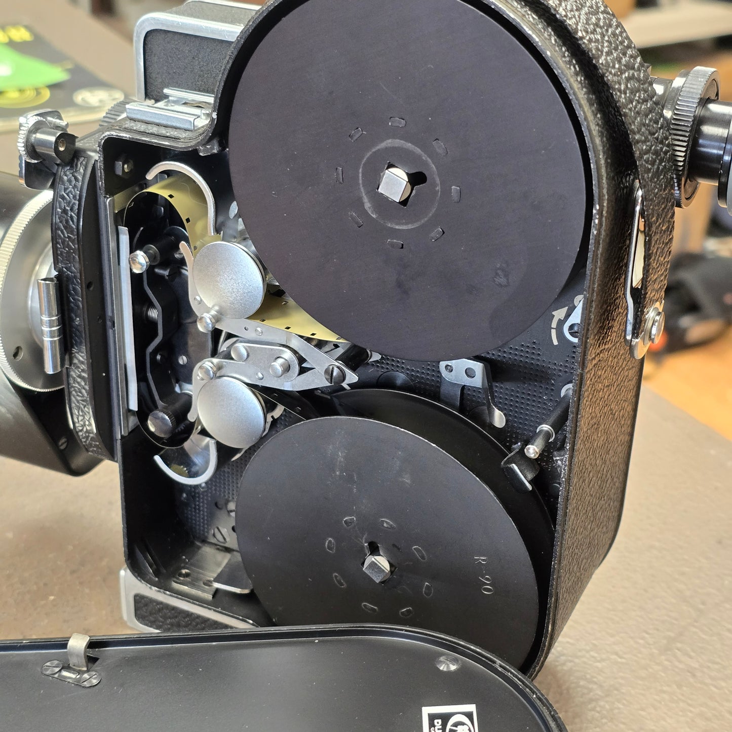 Bolex H16 Rex 3 16mm Camera with 10x viewfinder S# 206075 & Vario Switar 18-86mm Zoom lens S# 965900