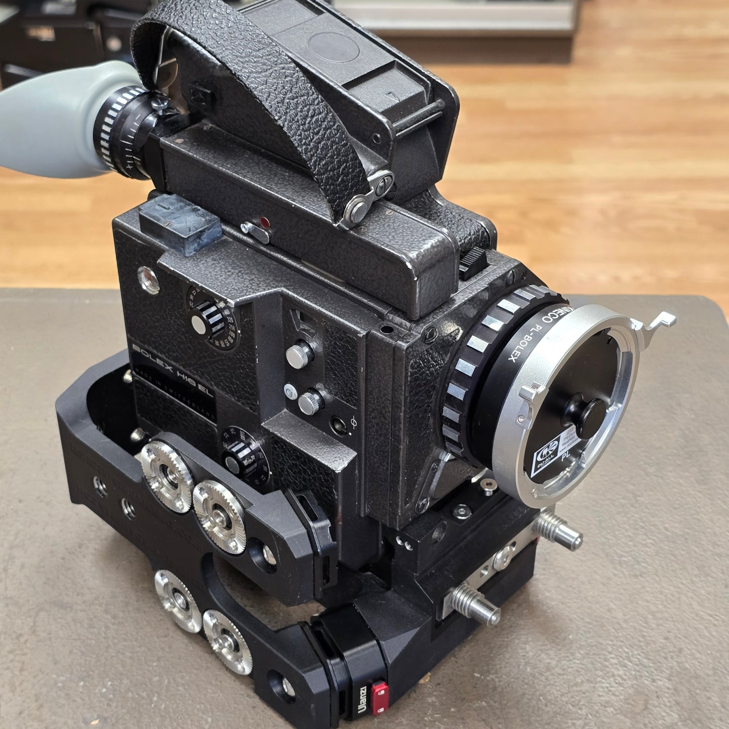 Bolex EL Super 16mm Camera Package with Tested Super 8 Custom Cage & Grip Batteries S# 310894