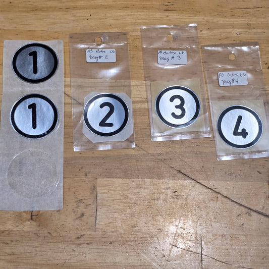 Bolex Magazine Number Sticker