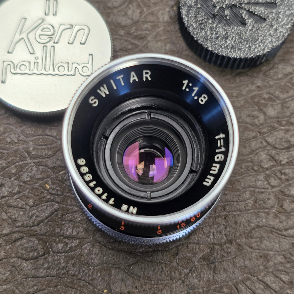 Switar 16mm f1.8 H16RX C-Mount Lens S# 1101596