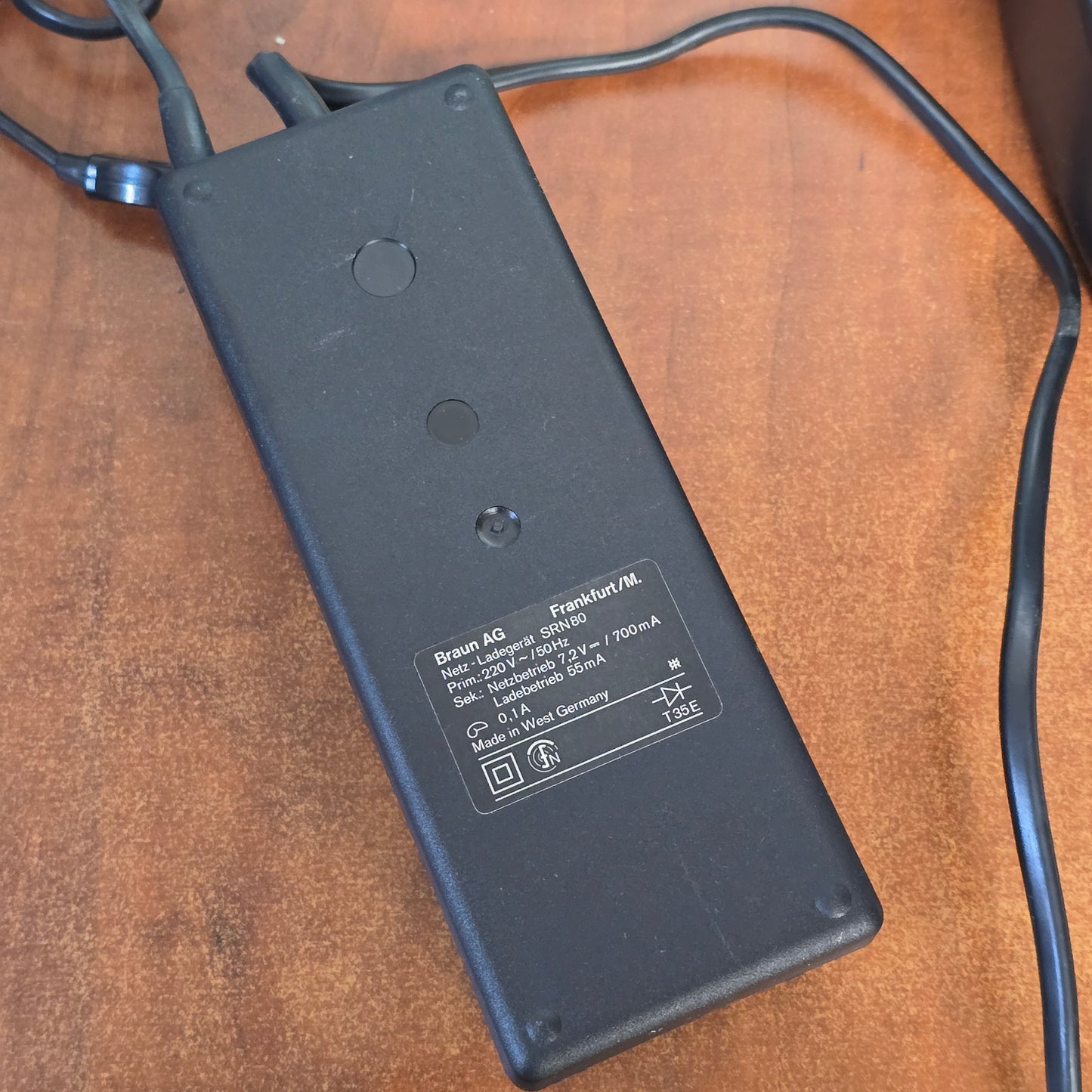 Braun Nizo SRN80 AC Power Charger / External Battery Supply