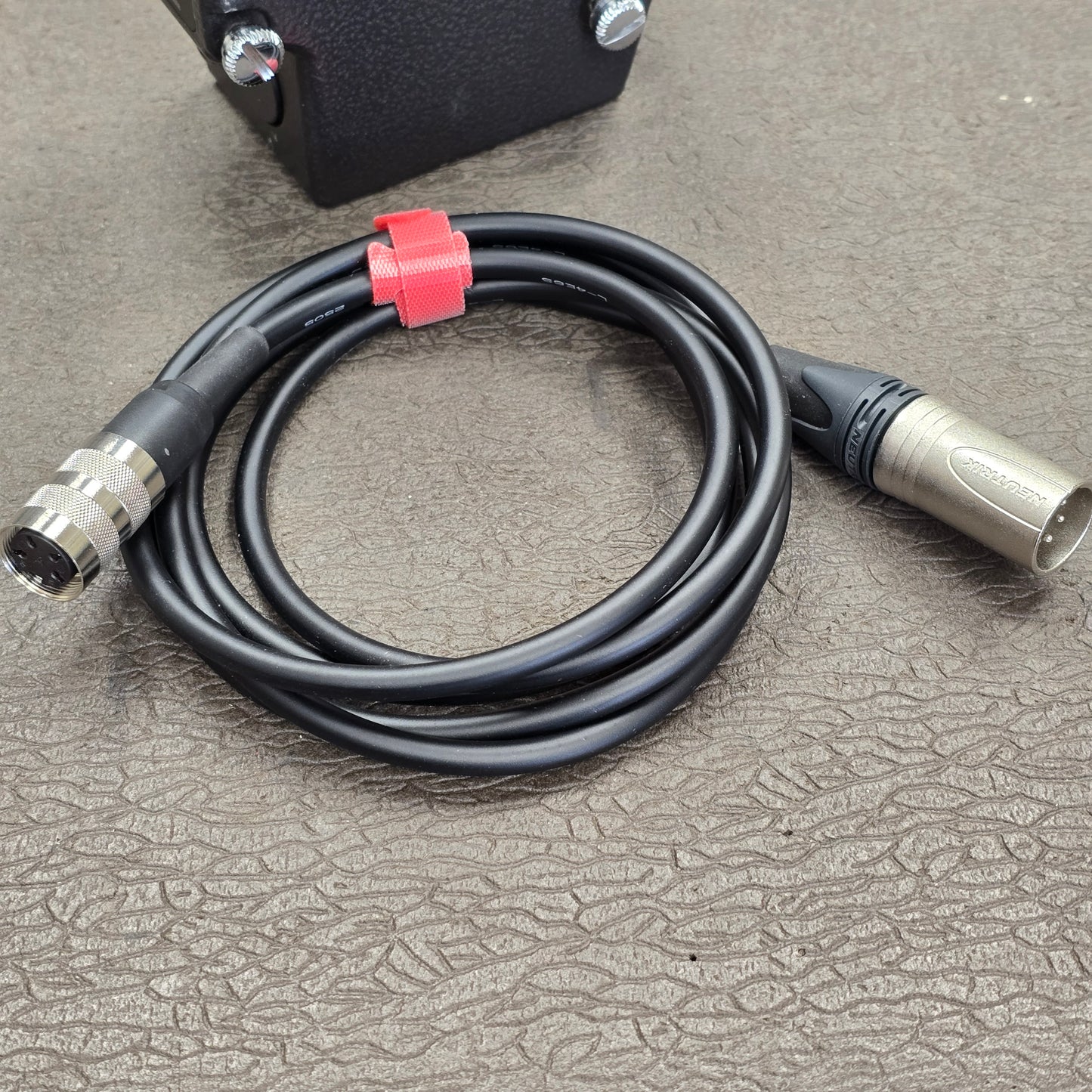 Bolex EM Motor 12-25FPS S# 10228 with 4-Pin Tuchel - 4-Pin XLR Power Cable