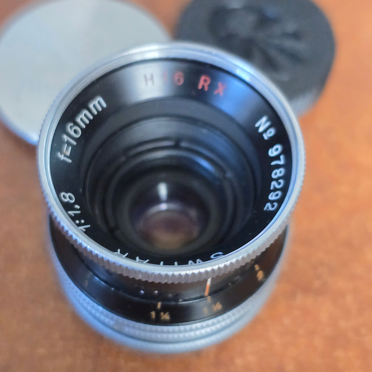 Switar 16mm f1.8 H16RX C-Mount Lens S# 978292