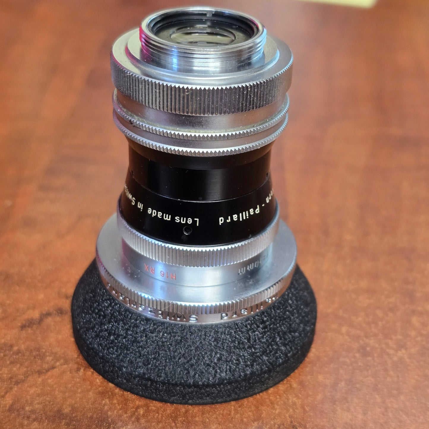 Switar 10mm f1.6 H16 RX C-Mount Lens S# 1037491 with Lens Shade & Filters