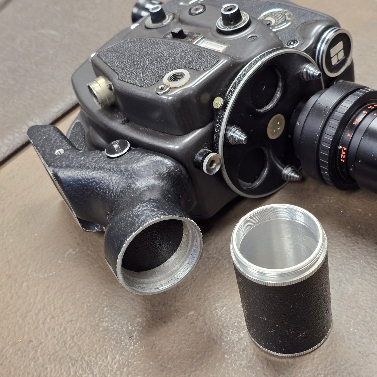 Beaulieu R-16 Camera Body S# 663661 with Angenieux 12.5-75mm Zoom lens S# 1194005