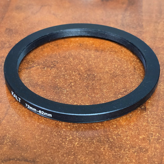 72mm - 62mm Step Down Ring