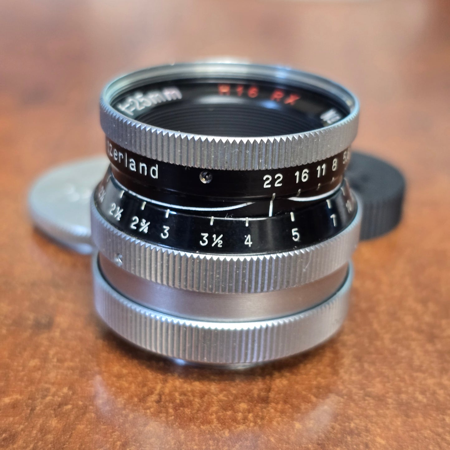 Switar 25mm f1.4 H16RX C-Mount Lens S# 660310