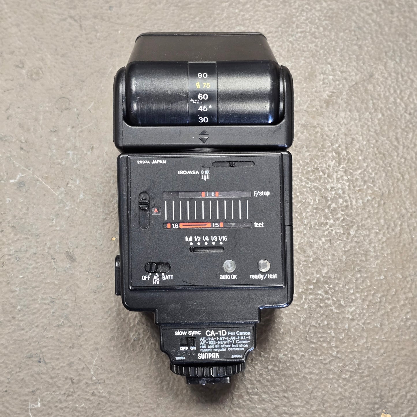 Sunpak Auto 36DX Thyristor Camera Flash S# 73007616