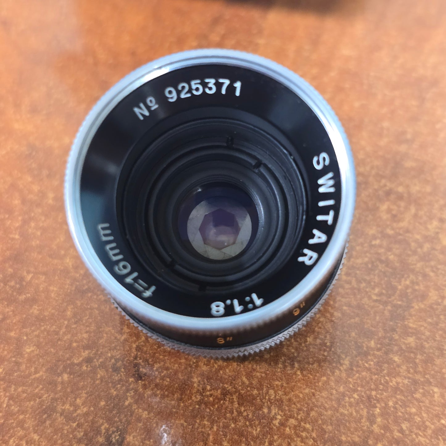 Switar 16mm f1.8 C-Mount Lens S# 925371