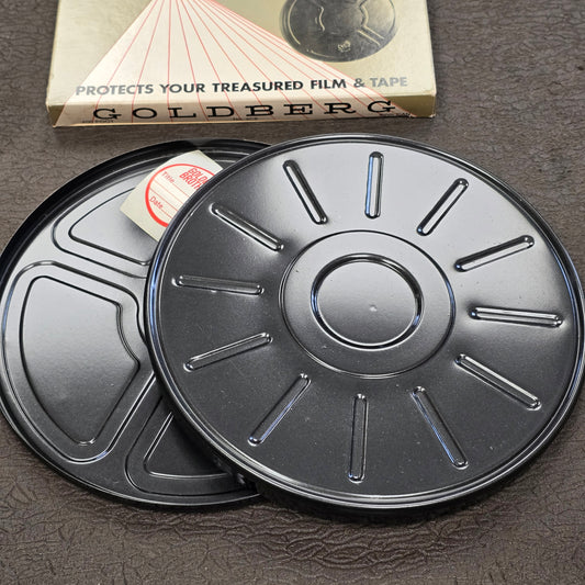 Goldberg Brown Super 8mm / 8mm 400' Metal Storage Can (New)