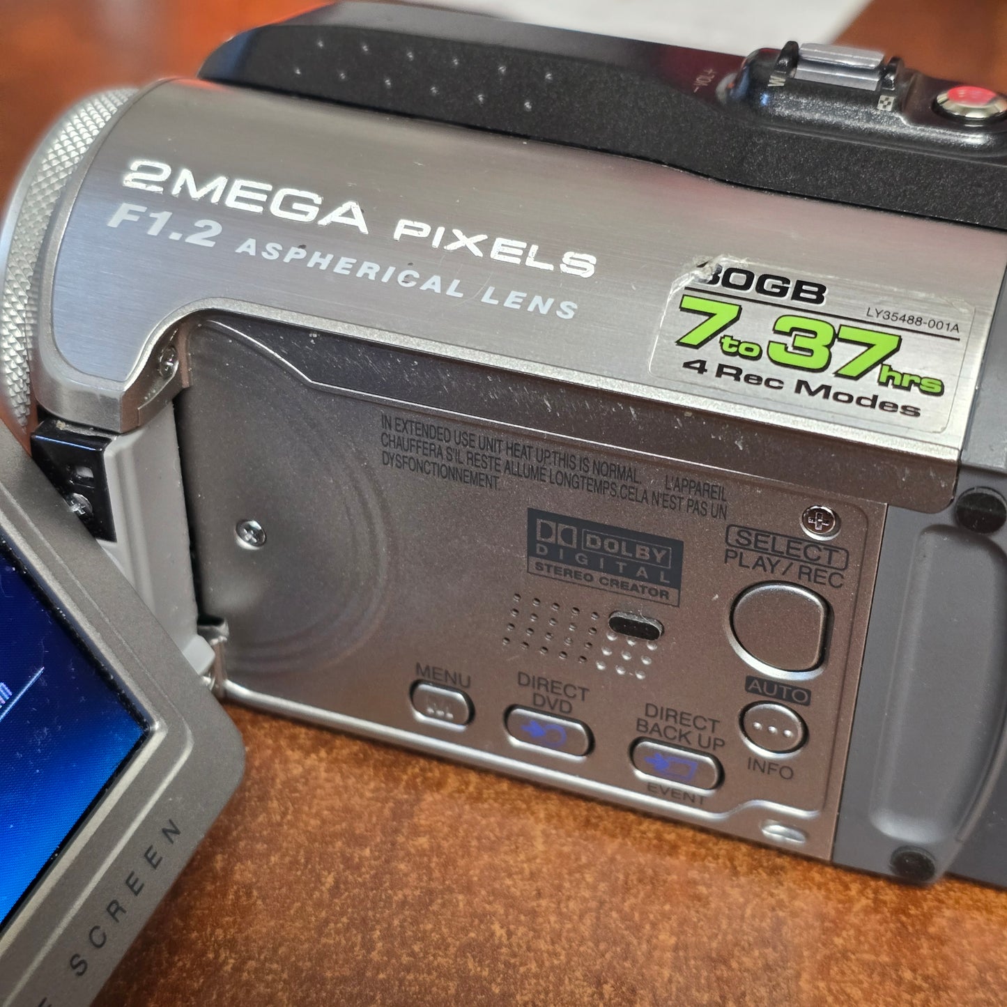 JVC Everio GZ-MG255U Hard Disk Camcorder Package (NTSC) S# 092K2395