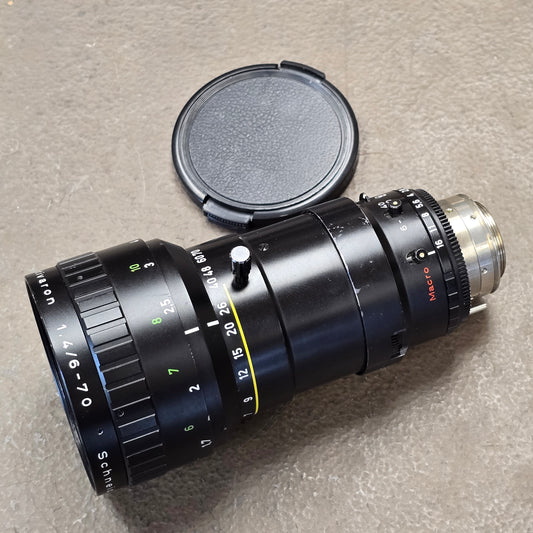 Beaulieu-Optivaron Schneider-Kreuznach 6-70mm f1.4 Macro C-Mount zoom lens for Super 8mm Cameras S# 12870164