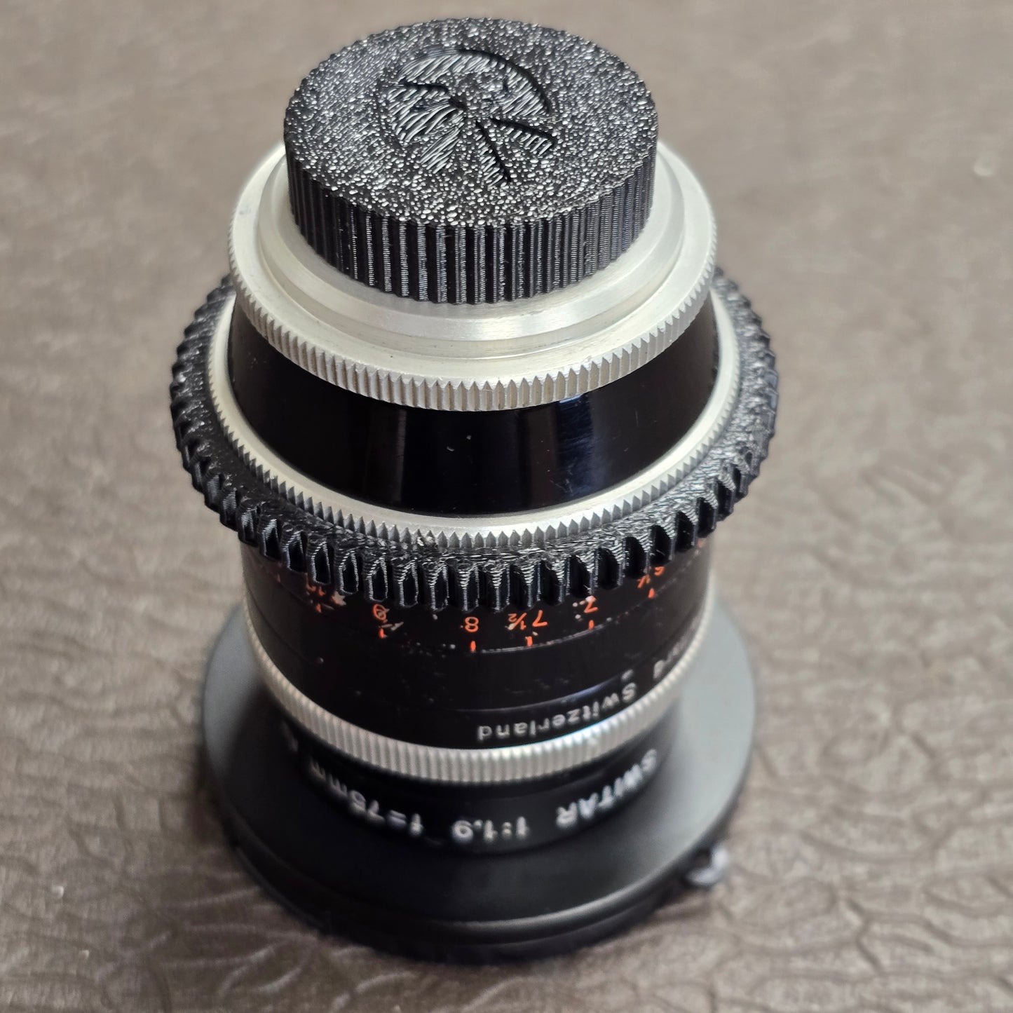 Switar 75mm f1.9 AR C-Mount Lens S# 658729