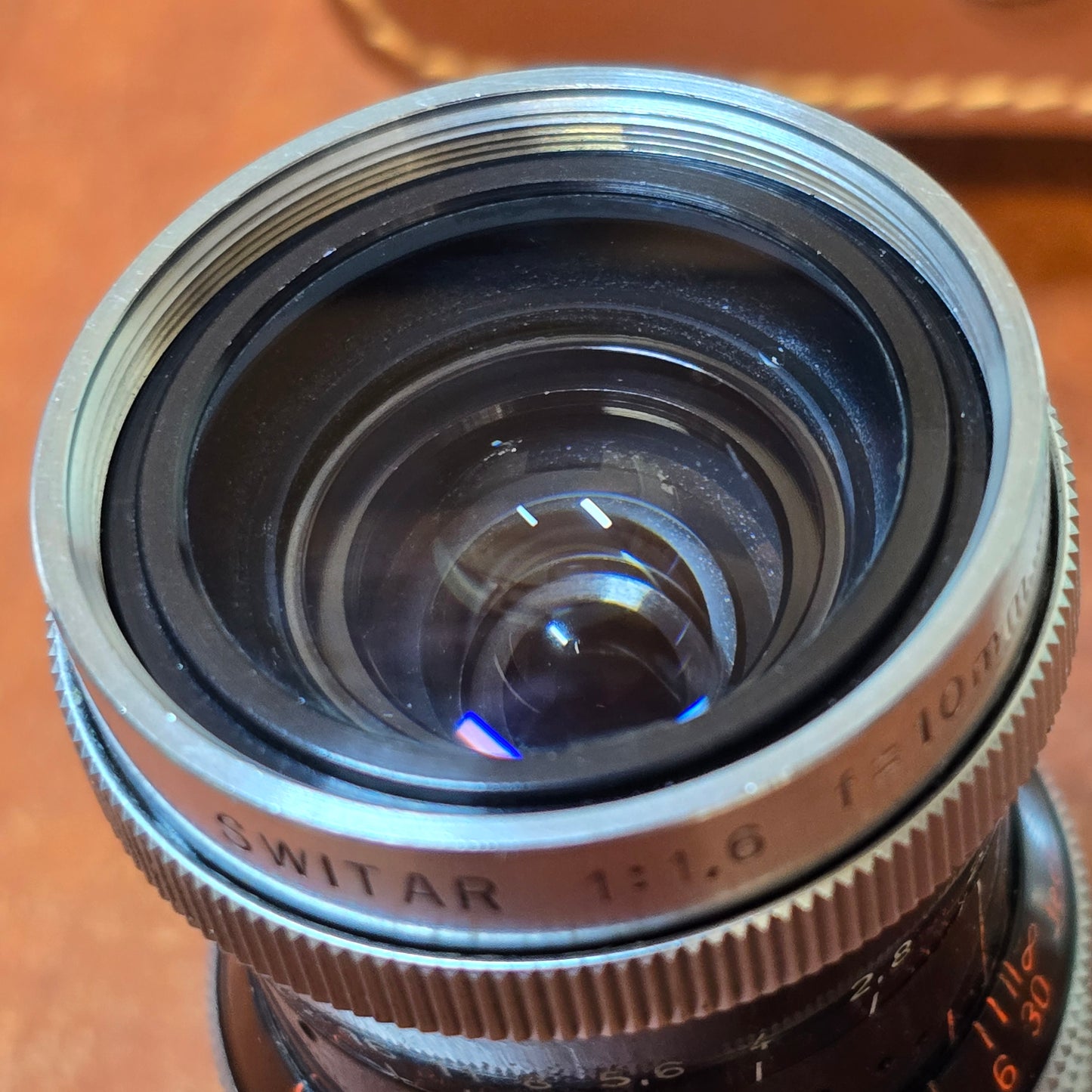 Switar 10mm f1.6 C-Mount Lens S# 1110561 with Century Optics .65x HR Wide Angle Converter S# C93067