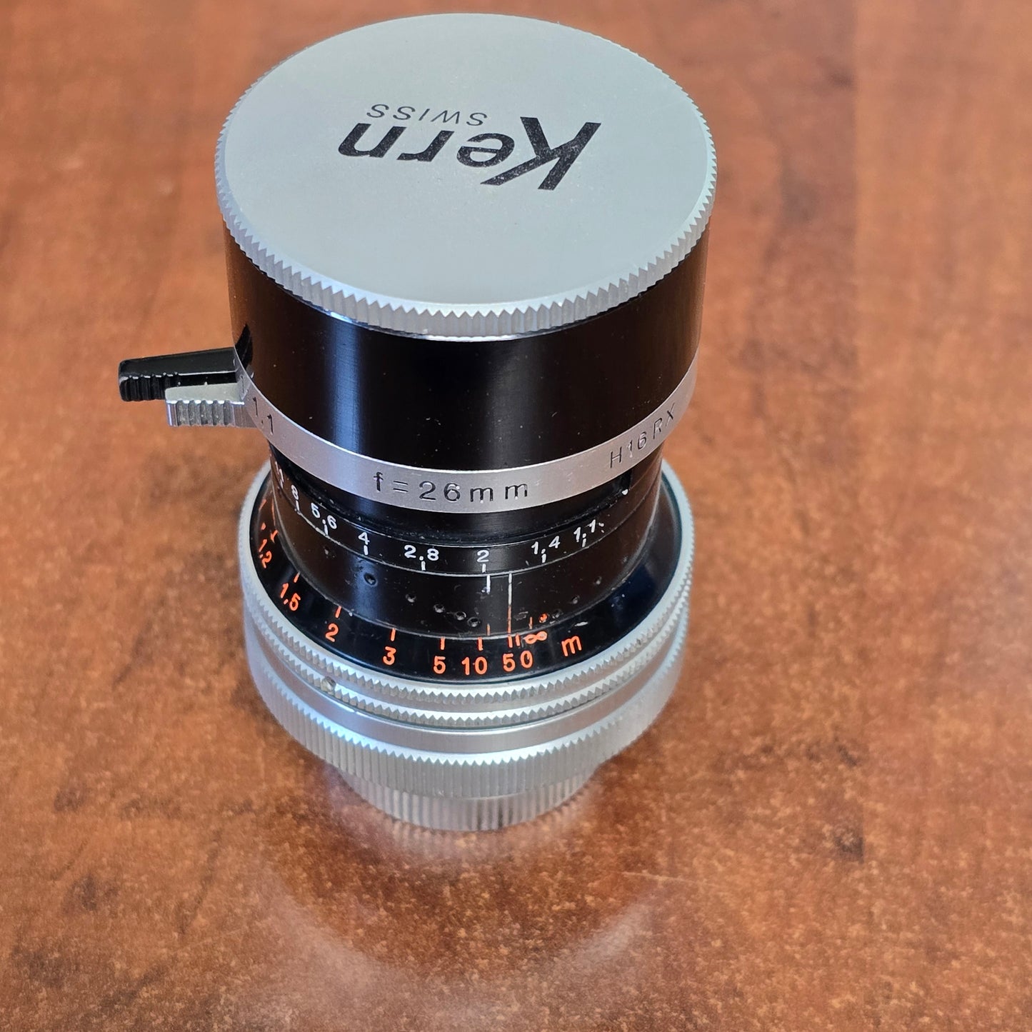 Switar 26mm Macro Preset f/1.1 H16 RX C-Mount Lens S# 1106225