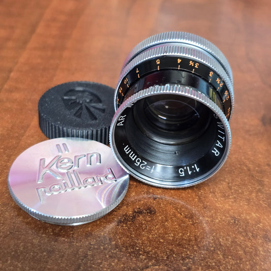 Switar 25mm f1.5 AR C-Mount Lens S# 445522