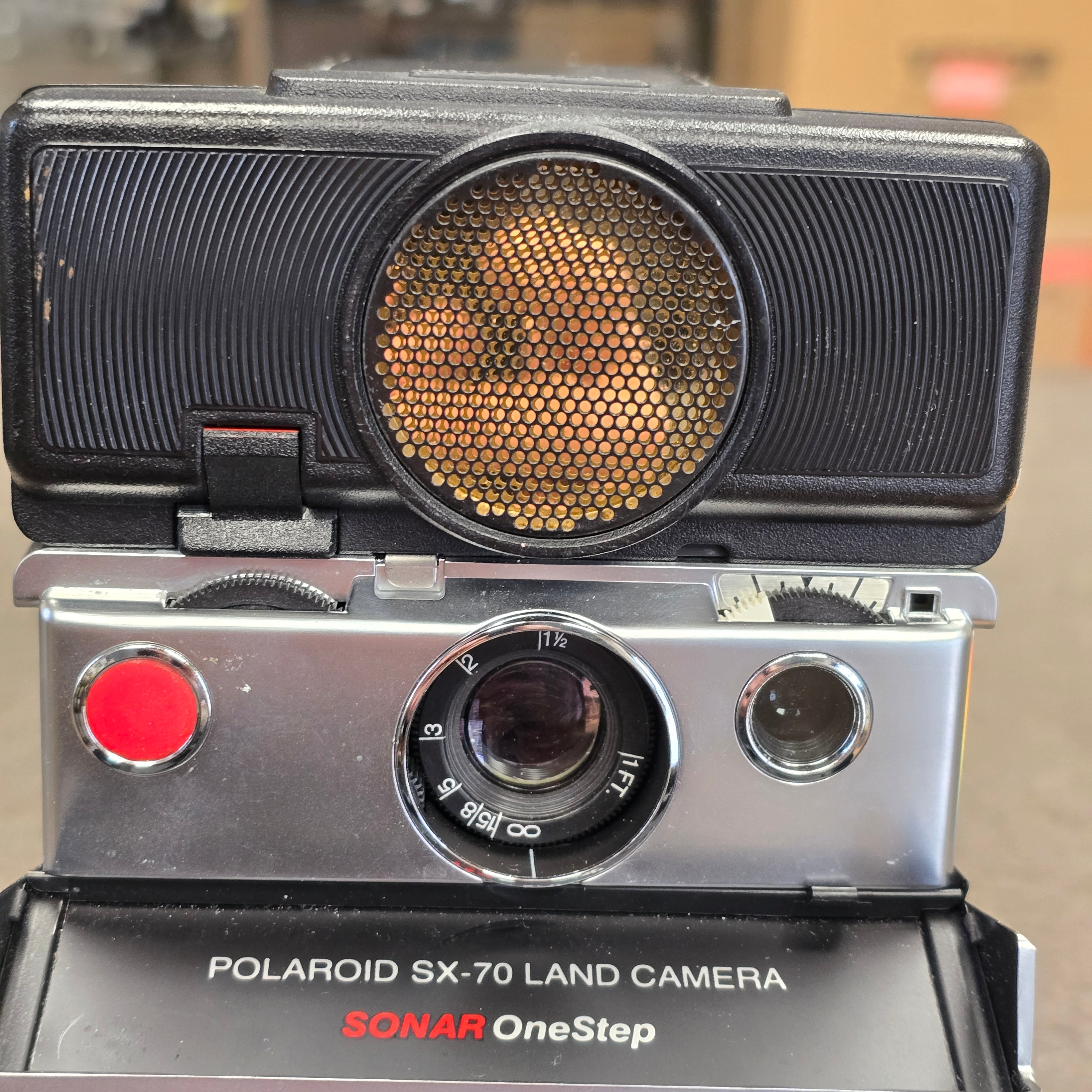 Polaroid SX-70 Land Camera Sonar One Step with Flash & Manual – Du