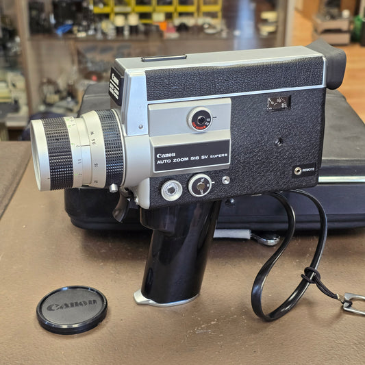 Canon 518 Auto Zoom SV (Special Version) Super 8mm Camera S# 196907