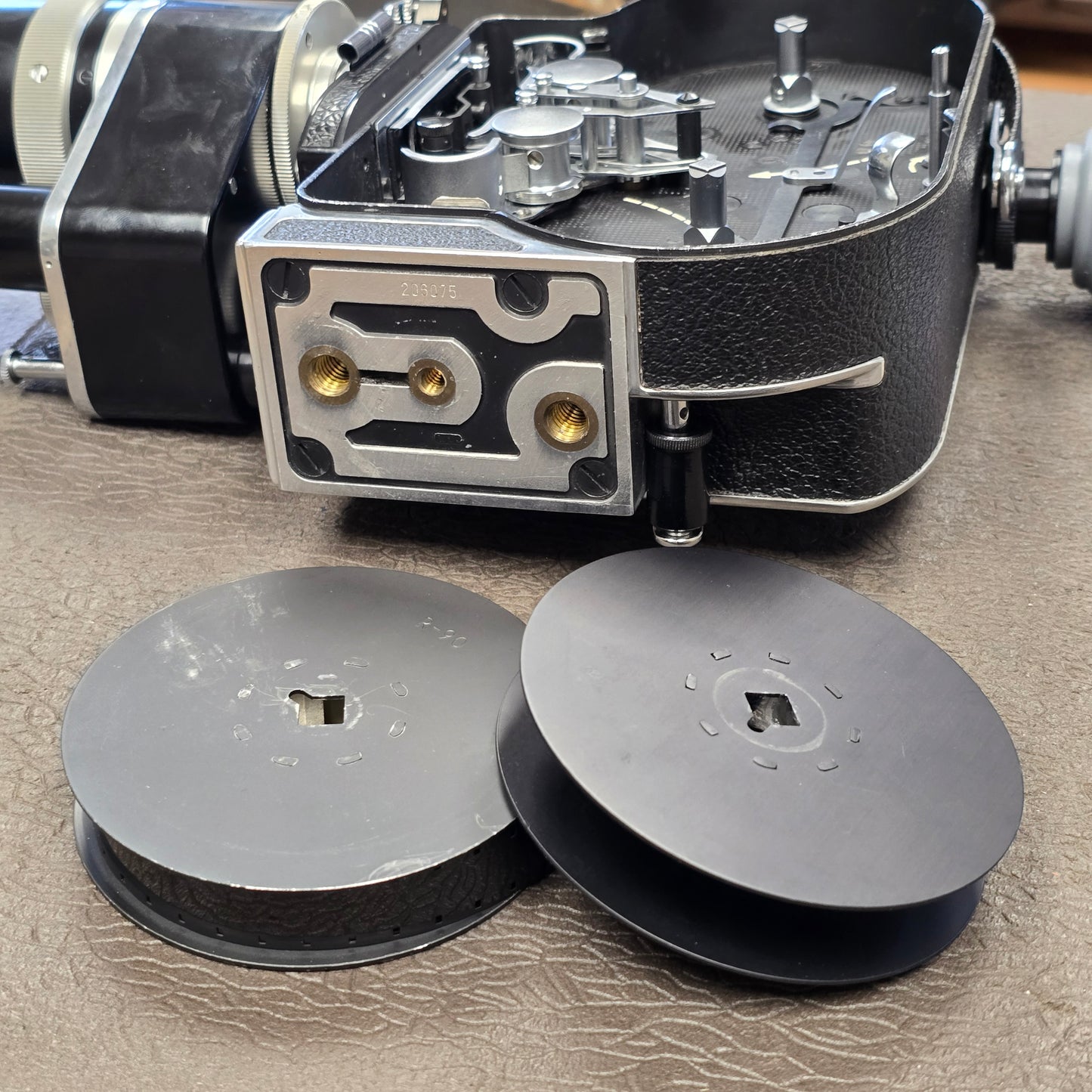 Bolex H16 Rex 3 16mm Camera with 10x viewfinder S# 206075 & Vario Switar 18-86mm Zoom lens S# 965900
