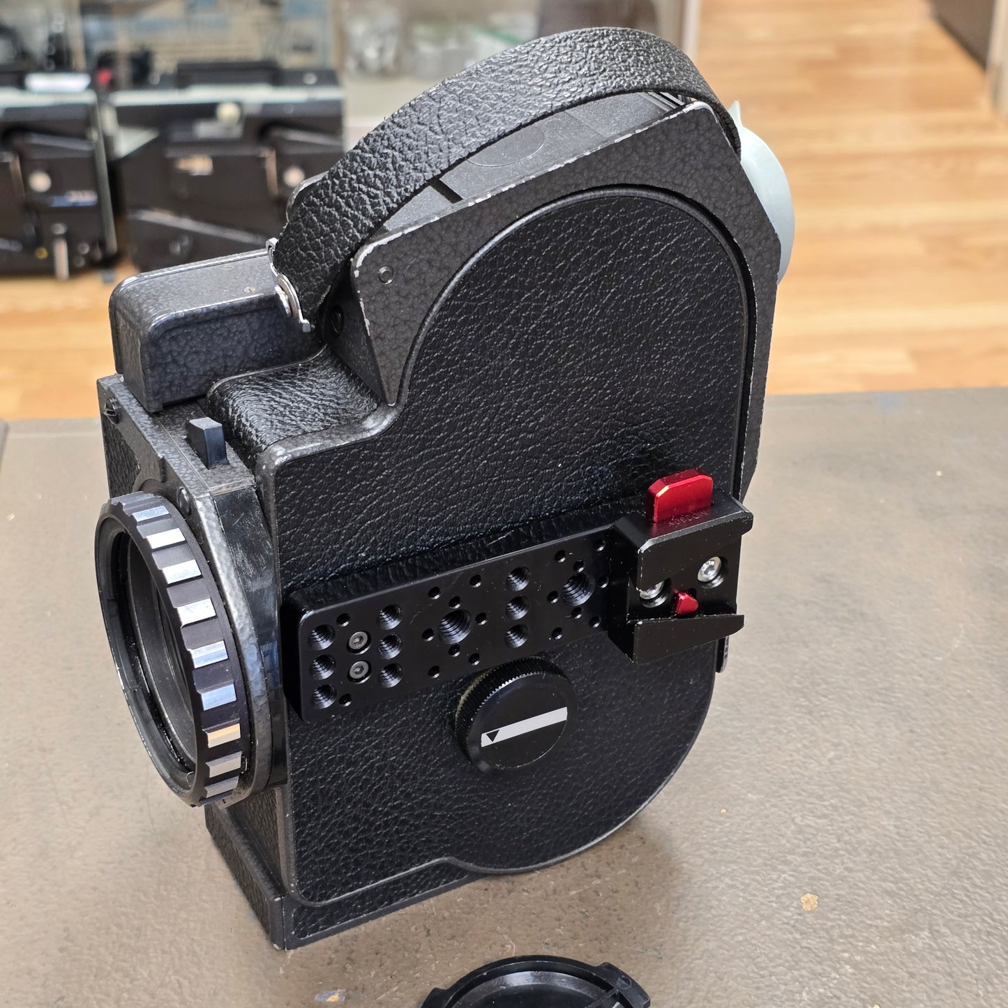 Bolex EL Super 16mm Camera Package with Tested Super 8 Custom Cage & Grip Batteries S# 310894