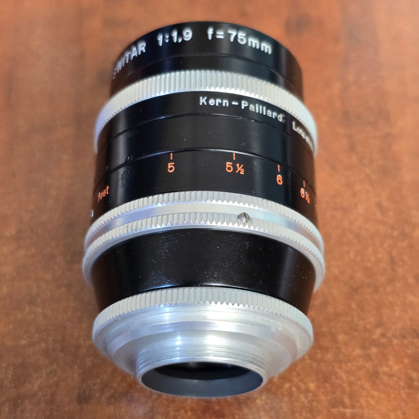 Switar 75mm f1.9 C-Mount Lens S# 1061812