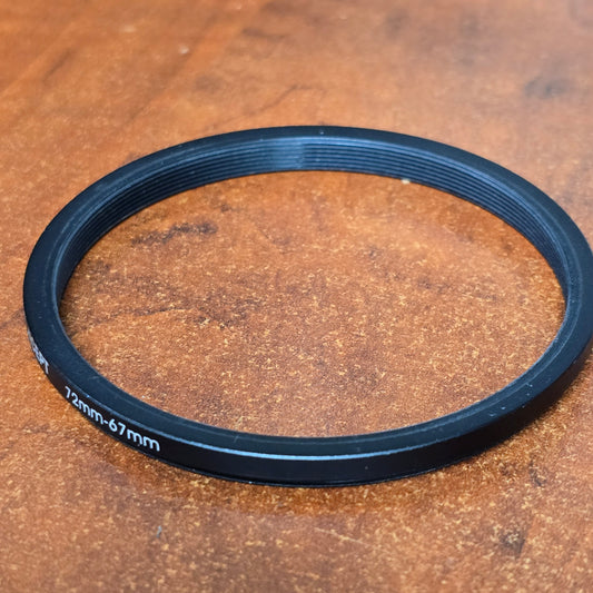 72mm - 67mm Step Down Ring
