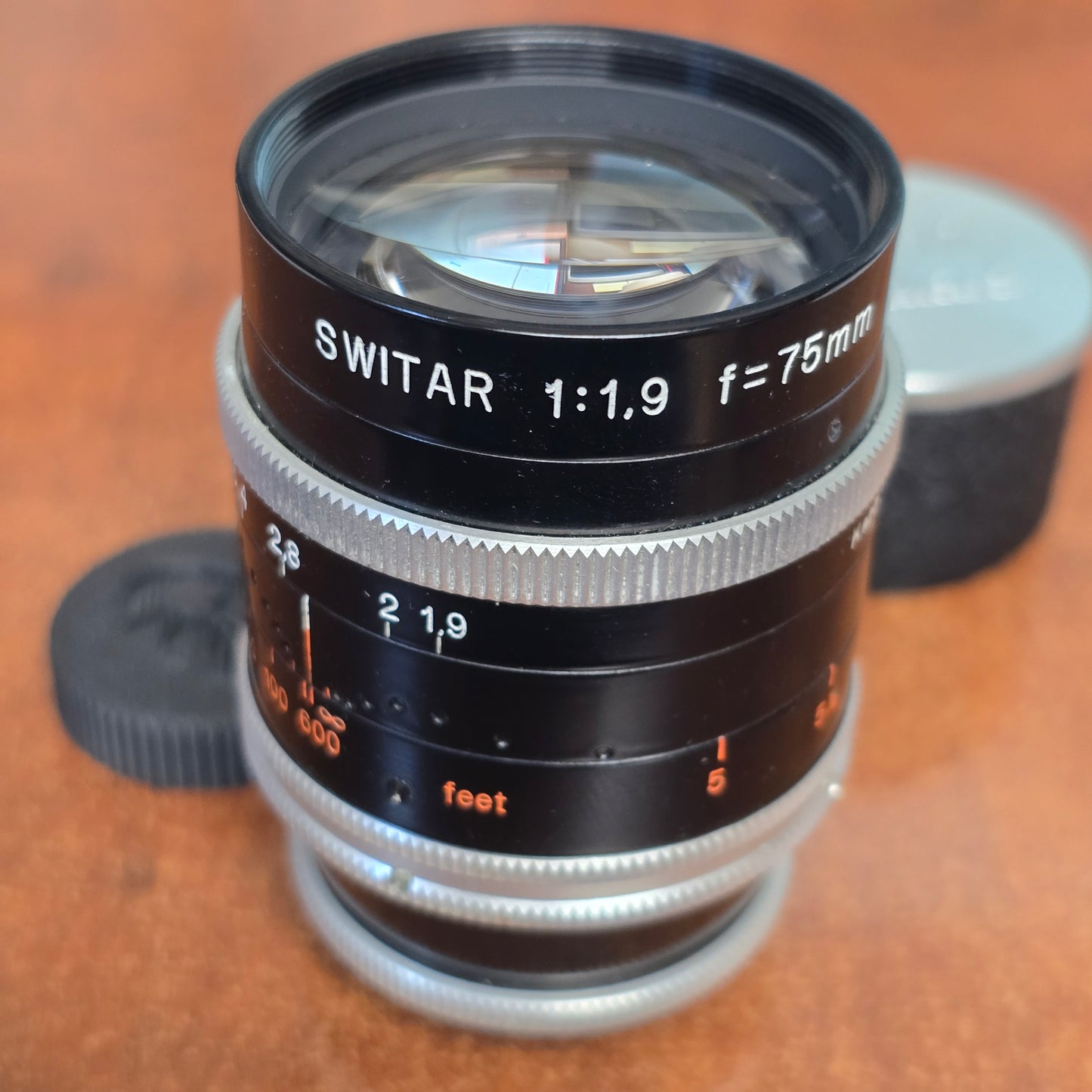 Switar 75mm f1.9 C-Mount Lens S# 1062057