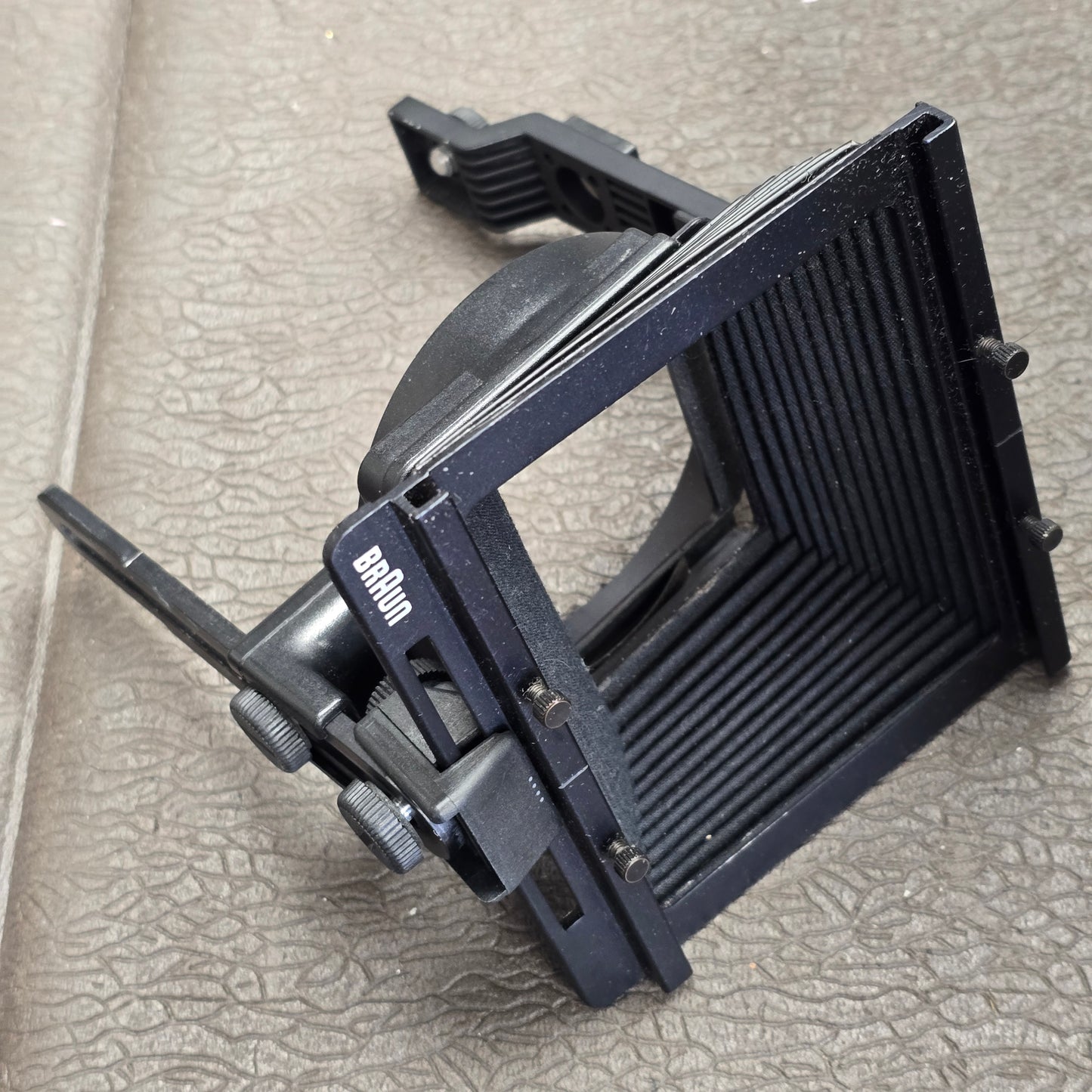 Braun Nizo Hammered Aluminum Case with Accessories for Nizo 6080/ 4080 / 6056 Model Cameras