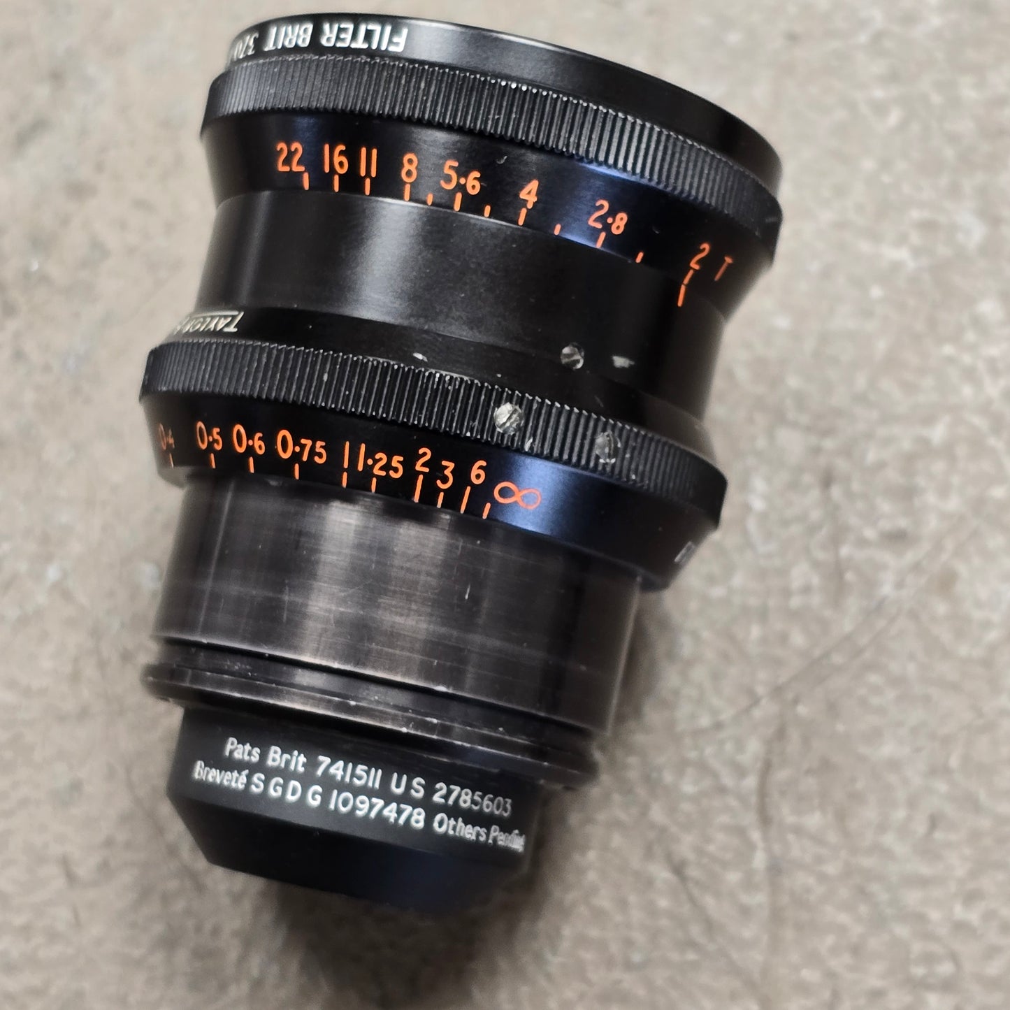 Cooke Kinetal 17.5mm f1.8/T2 Arri Standard Mount S# 572911
