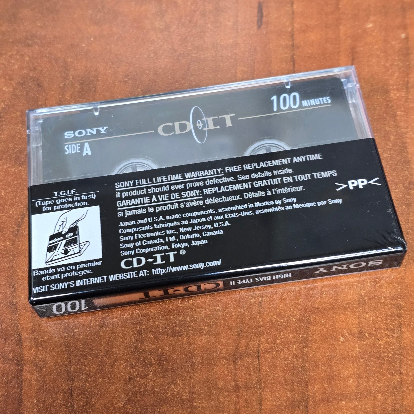 Sony CD-IT 100 Minutes C-100CDT2A Audio Cassette