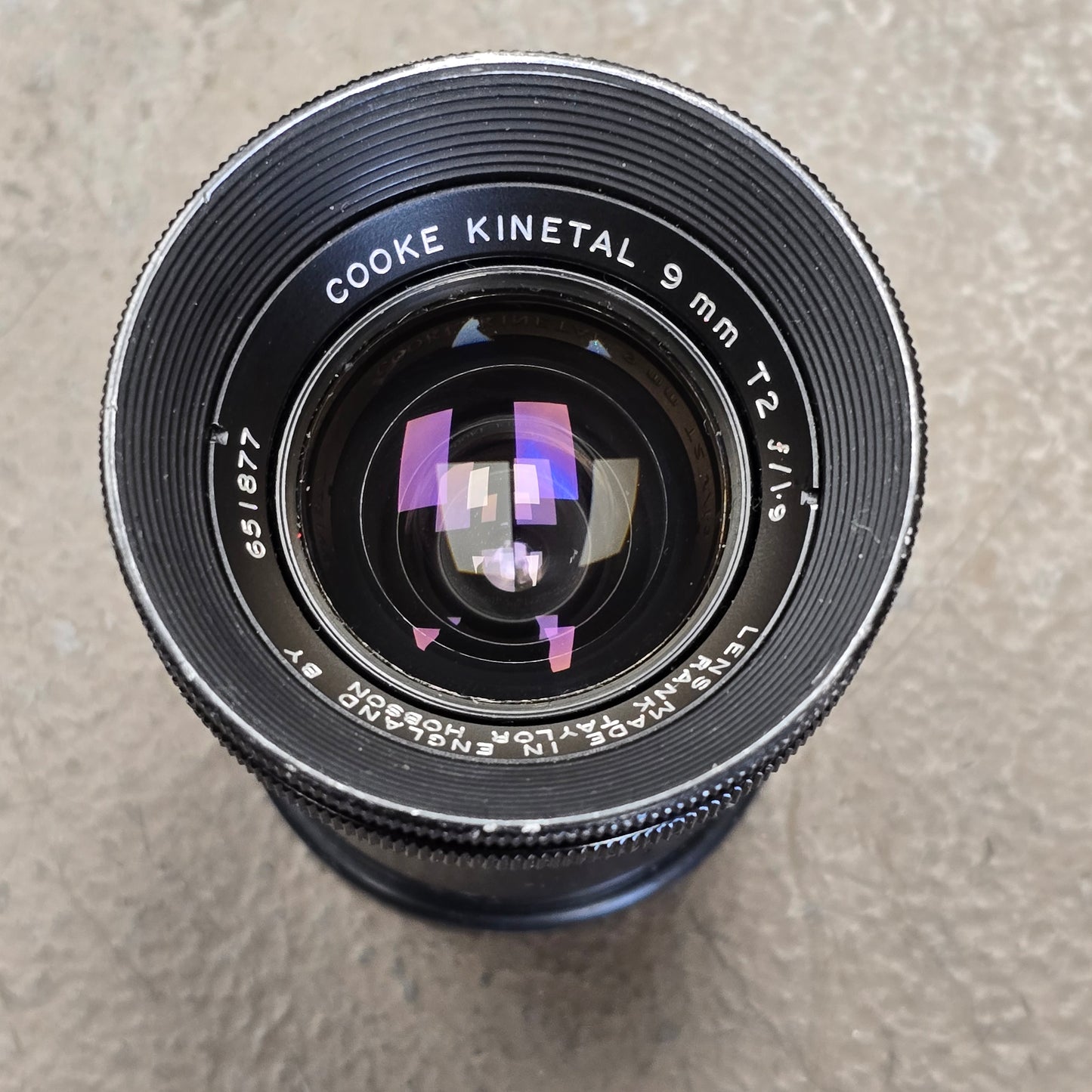 Cooke Kinetal 9mm T2 / f1.9 Arri Standard Mount lens S# 651877