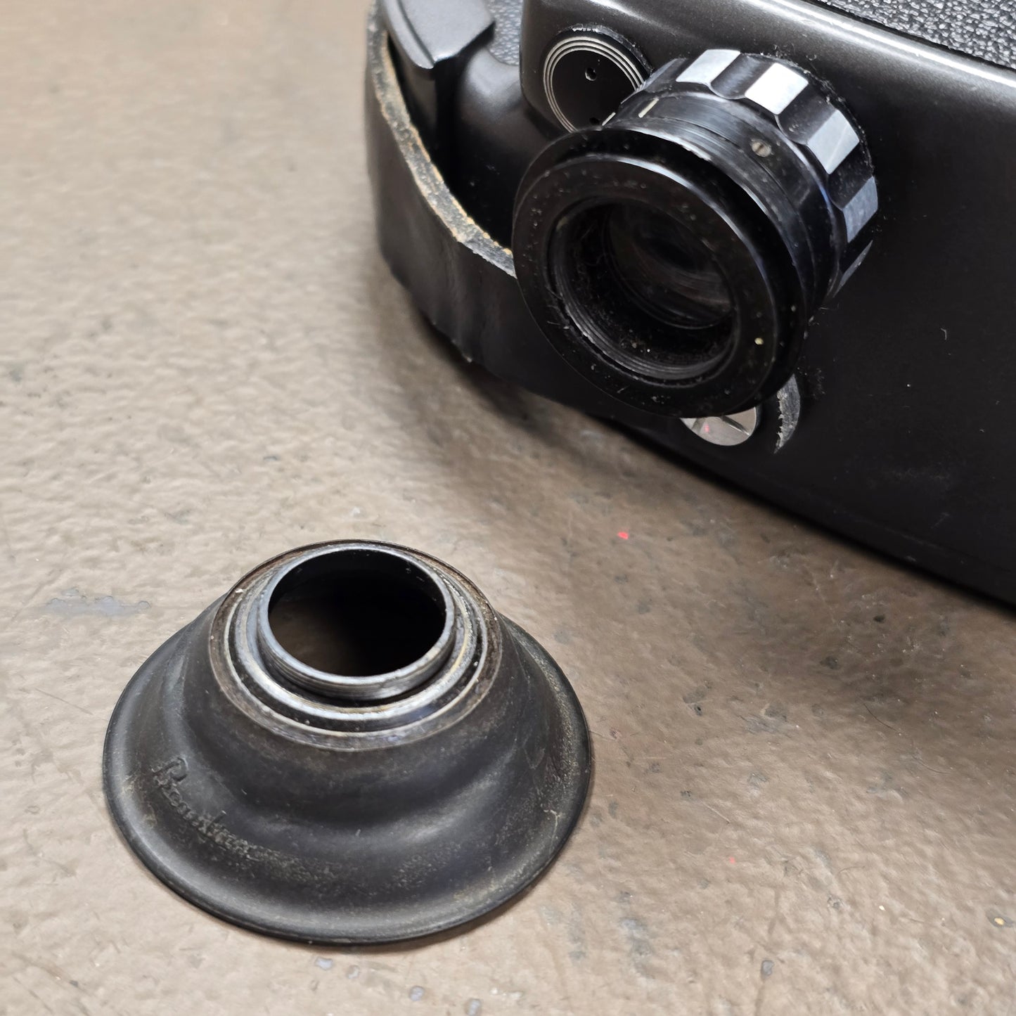 Beaulieu R-16 Rubber Eyecup with Insert Threaded Retaining Ring (Used)