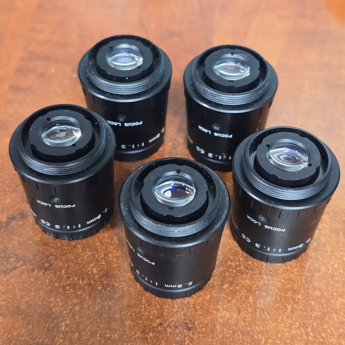 2.8mm 1:1.3 CS C-Mount CCTV Lens ( Lot of 5 )
