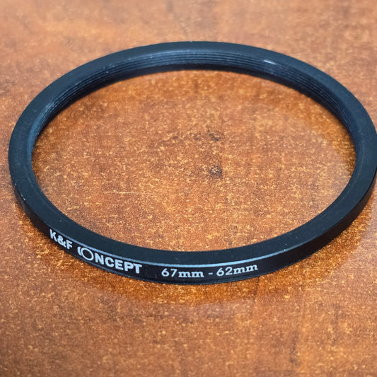 67mm - 62mm Step Down Ring