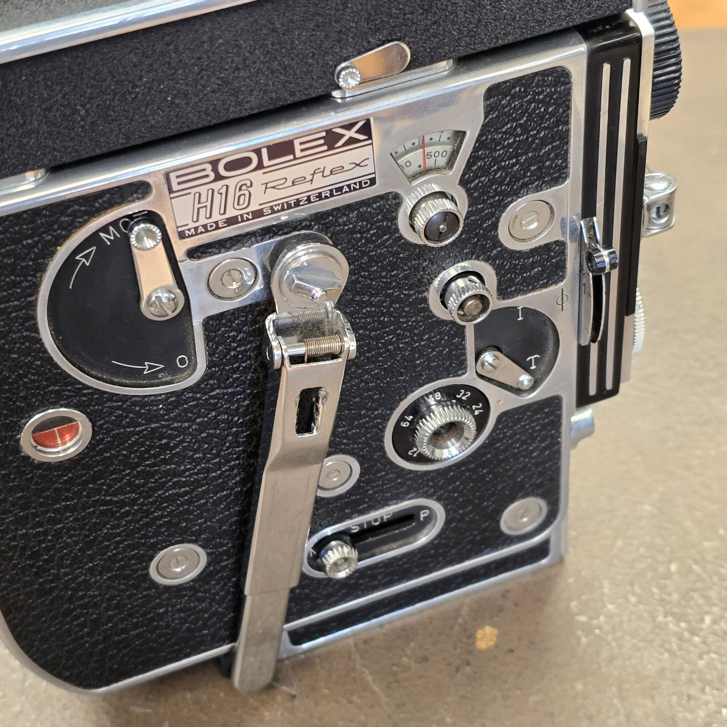 Bolex H16 Rex 3 16mm Camera with 10x viewfinder S# 206075 & Vario Switar 18-86mm Zoom lens S# 965900