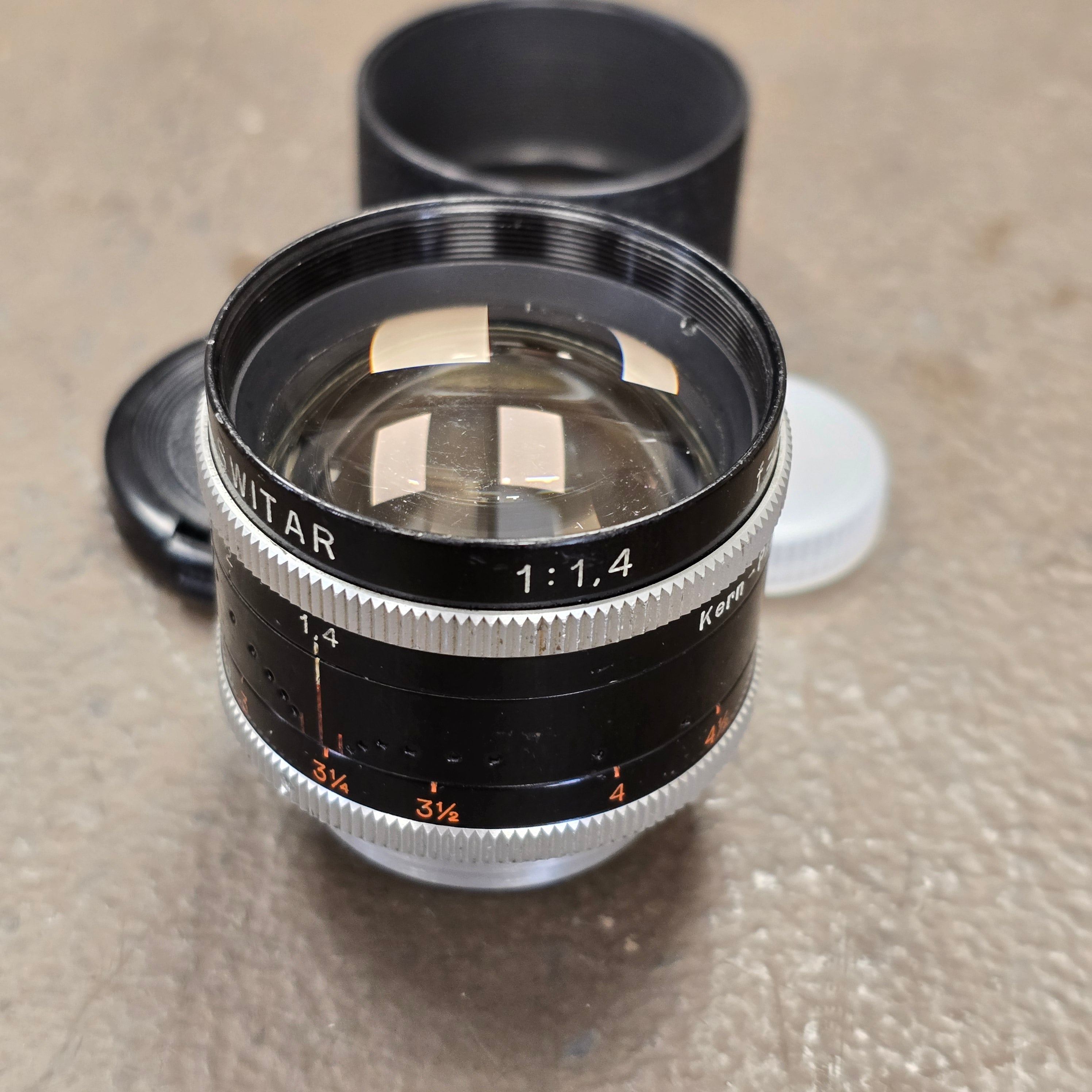Switar 50mm f1.4 H16RX C-Mount Lens S# 887181 – Du-All Camera