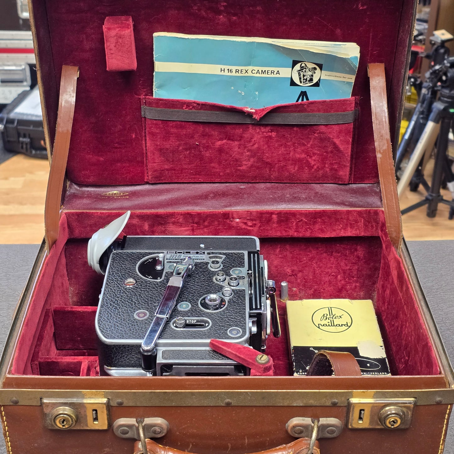 Bolex H16 Rex 4 with 10x Viewfinder S# 217159 With Case & Accessories