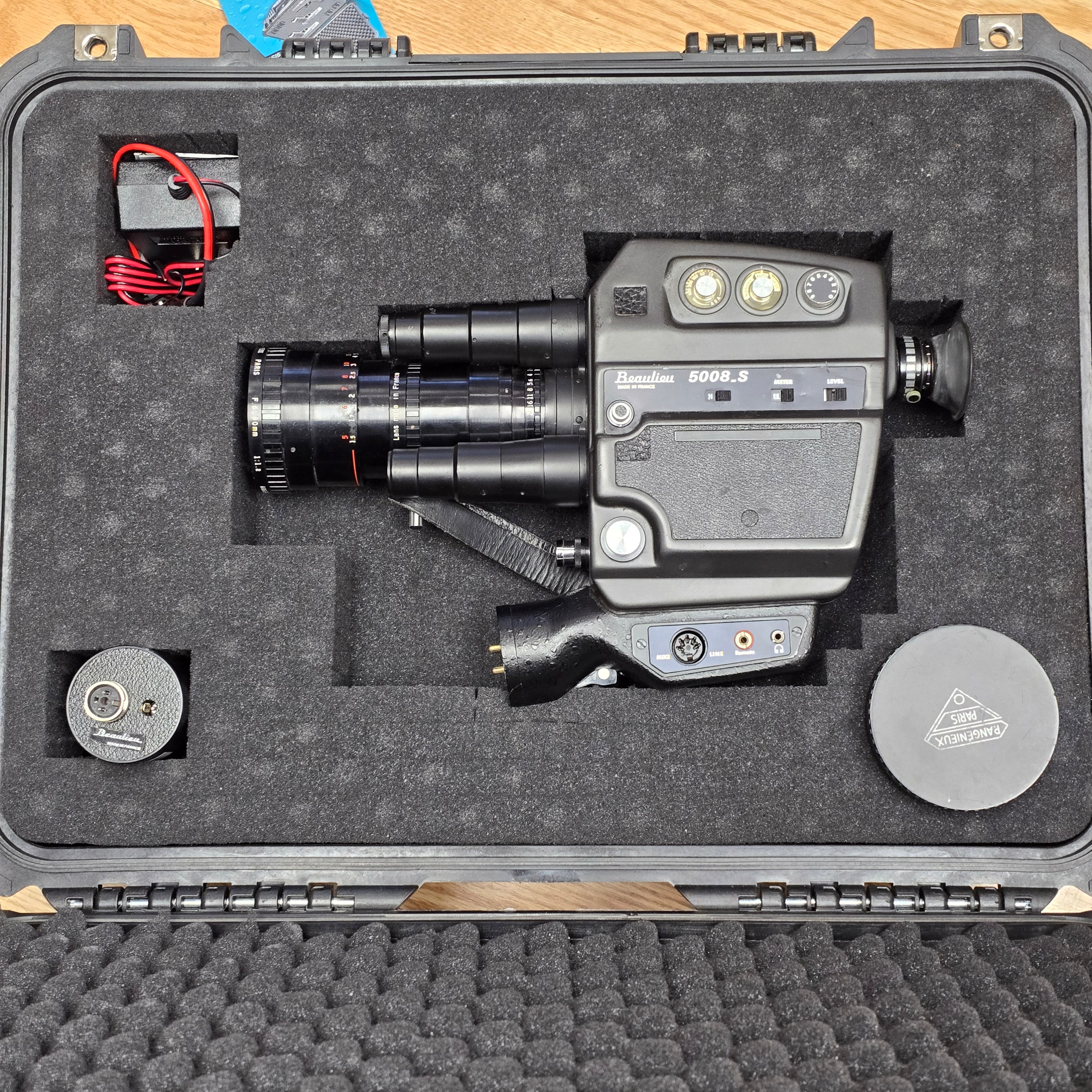 Beaulieu 5008.S Super 8mm Camera S# 445183 with Angenieux 6-80mm