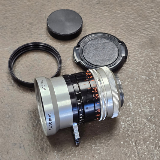 Switar 10mm Preset f1.6 H16 RX C-Mount Lens S# 1137570