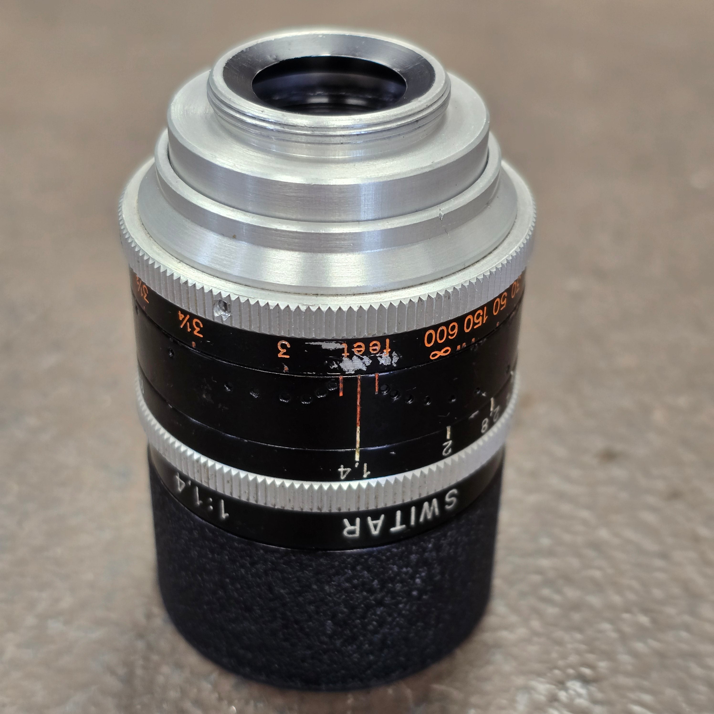 Switar 50mm f1.4 H16RX C-Mount Lens S# 887181 – Du-All Camera