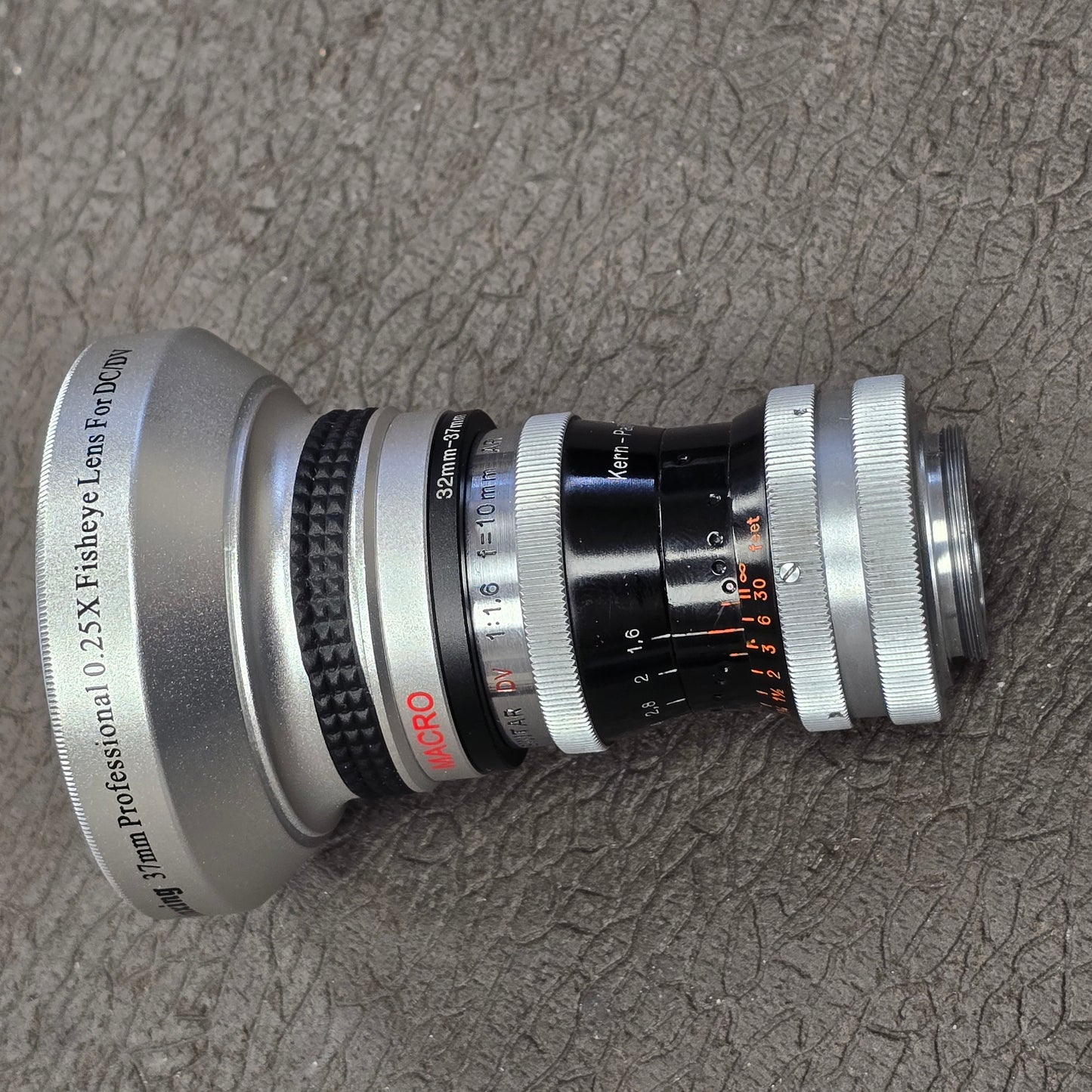 Super Fisheye Macro Lens Adapter 0.25X for 37mm threaded Lens