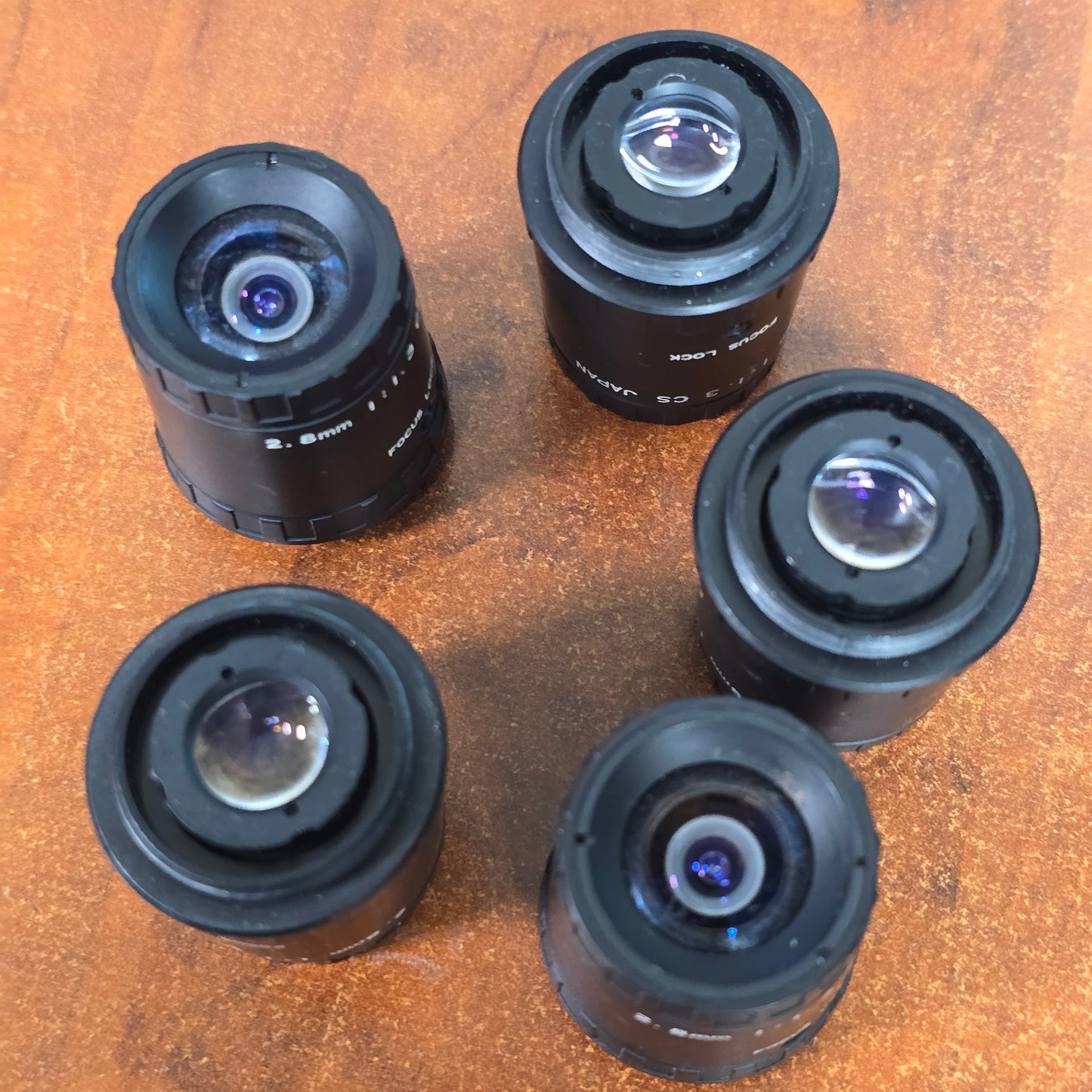 2.8mm 1:1.3 CS C-Mount CCTV Lens ( Lot of 5 )