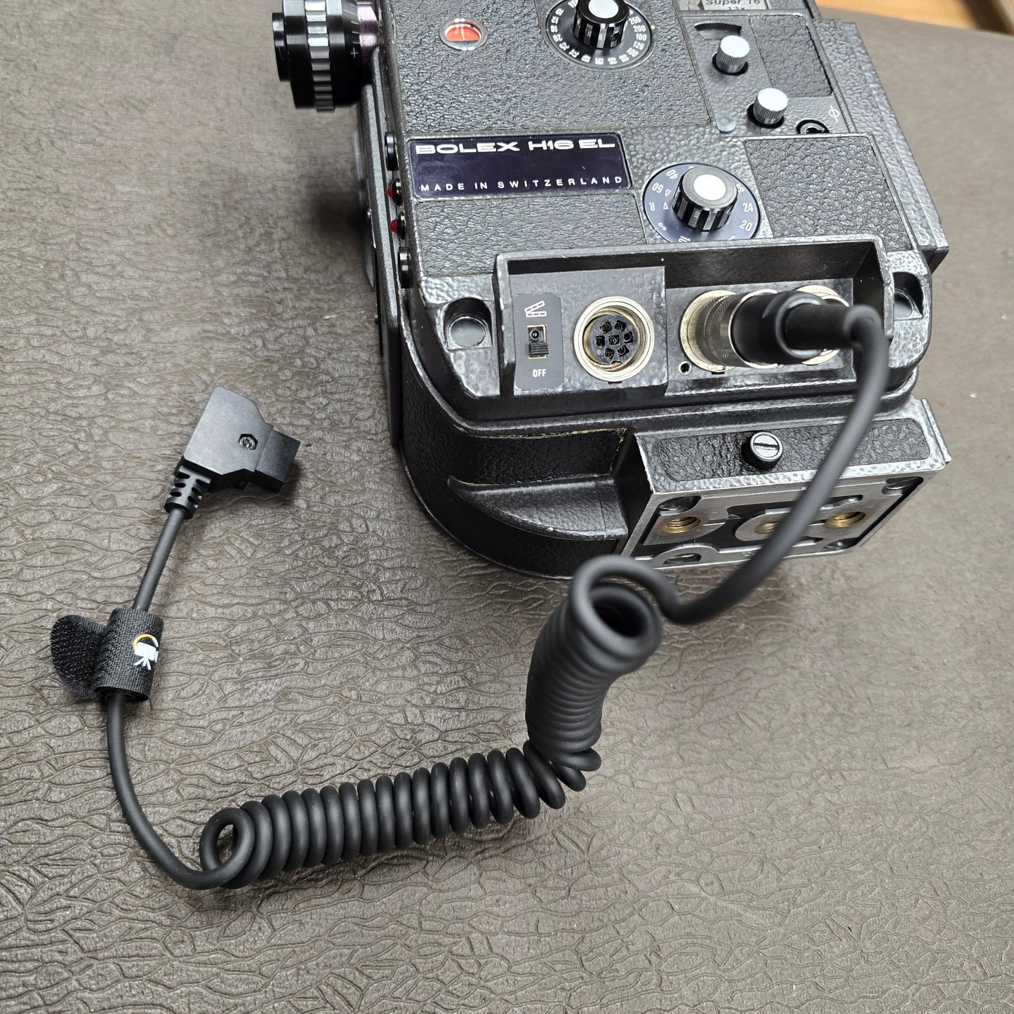 Bolex EL D-Tap Coiled Power Cable 4-Pin Tuchel Connector