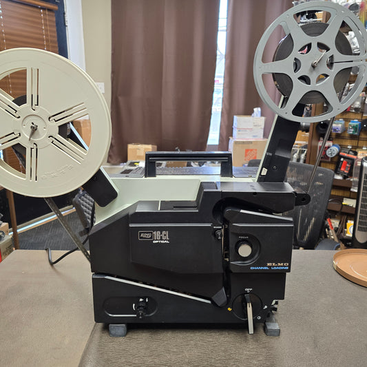 Elmo 16-CL Optical Channel Load 16mm Sound Projector S# 156947