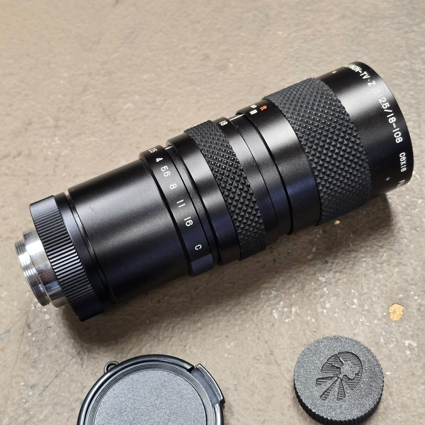 Fujinon-TV 18-108mm t/2.5 C6X18 C-Mount Zoom Lens S# 513893