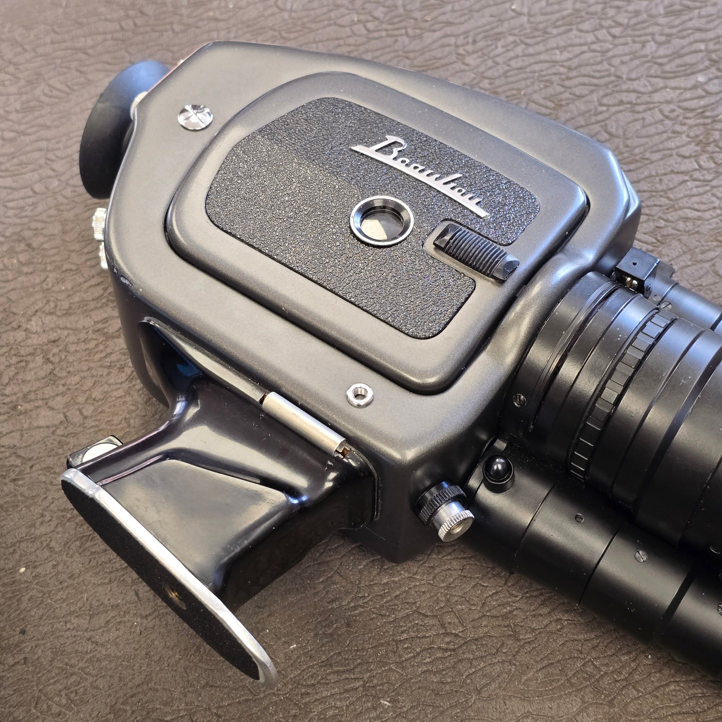 Beaulieu 4008 ZM2 Super 8mm Camera S# 910652 with Beaulieu-Optivaron Schneider-Kreuznach 6-66mm T1.8 Powered Zoom Lens S# 12136156