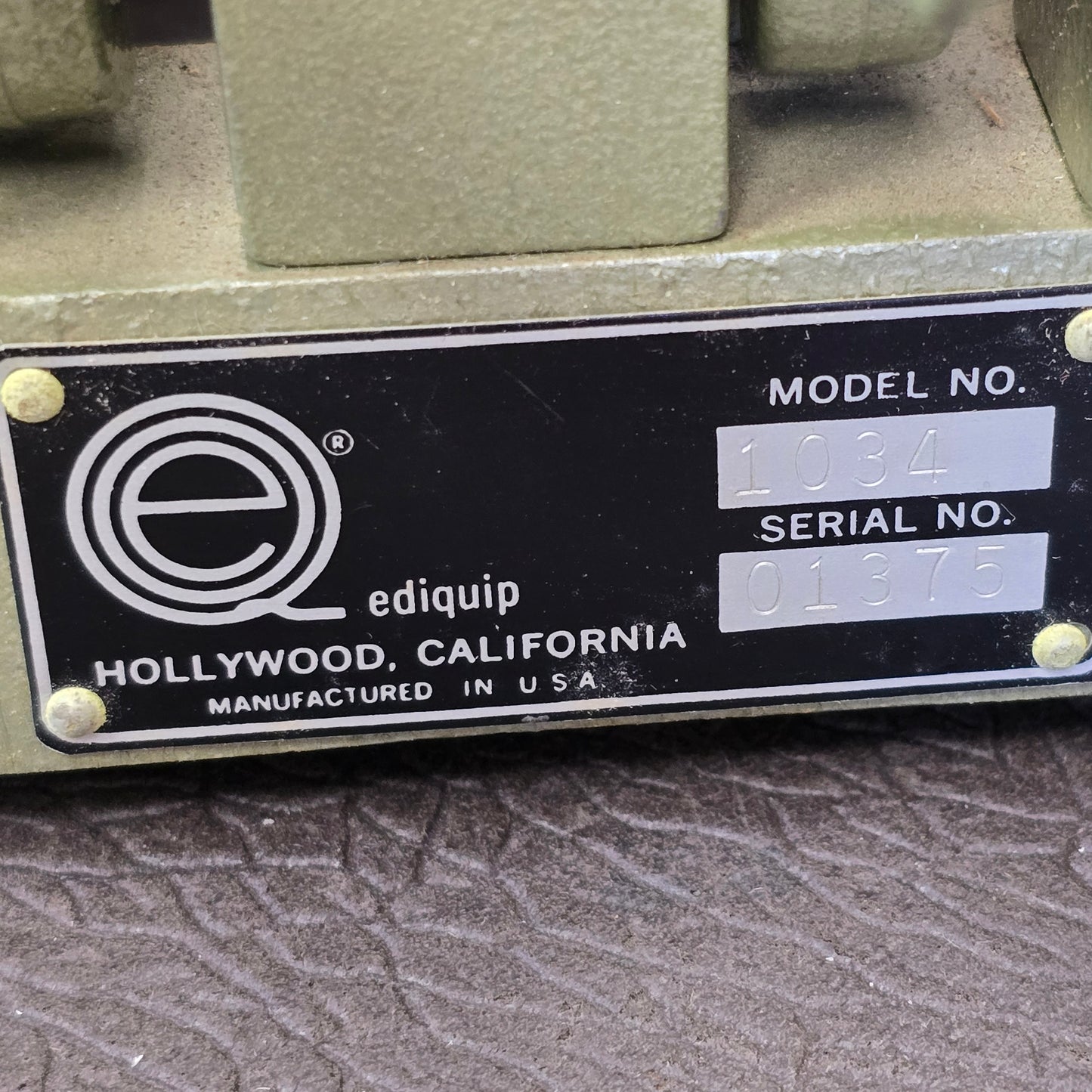 Ediquip 16mm 4 Gang Synchronizer with Counter Model no. 1034 S# 01375