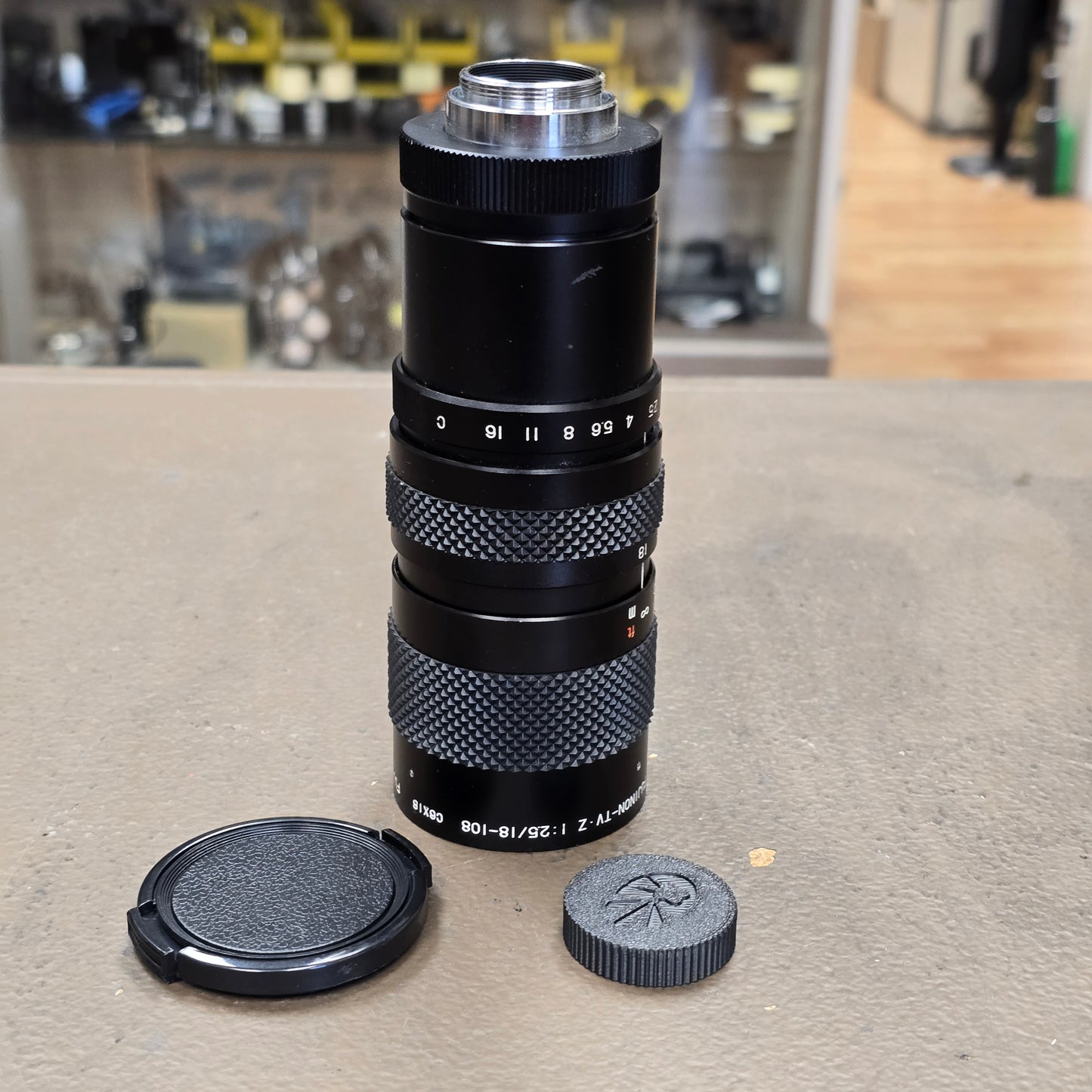Fujinon-TV 18-108mm t/2.5 C6X18 C-Mount Zoom Lens S# 513893